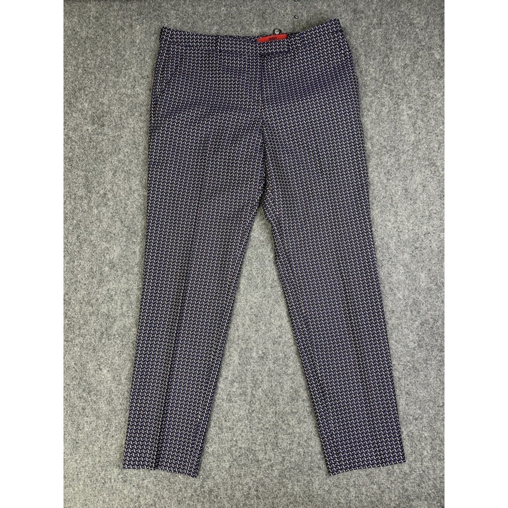 Women's Hugo Boss Abstract Pattern Trousers Pants Size 8 Dress Career Office